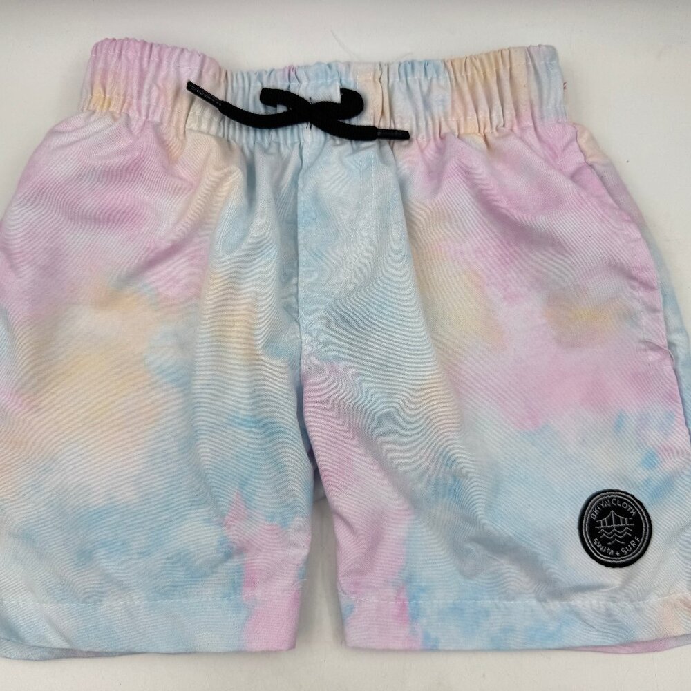 Brooklyn Cloth Boys Toddler Swim Shorts 4T Trunks Ombré Pastel Small